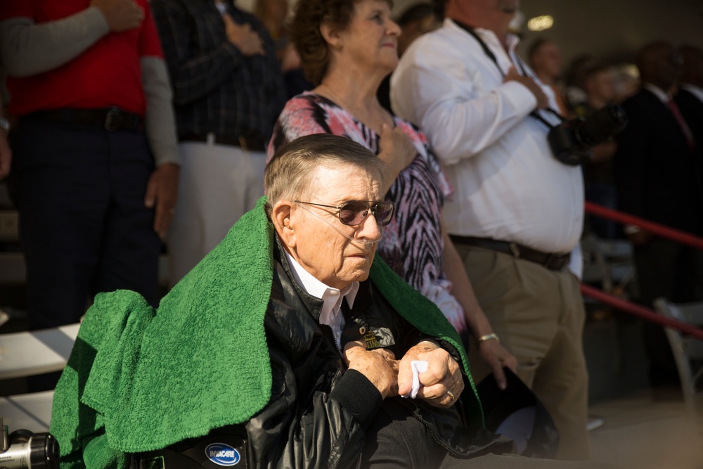 Parris Island welcomes World War II, Korean War vet