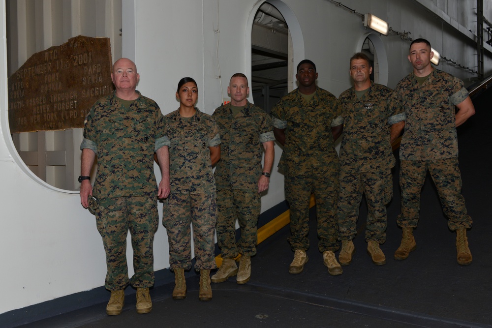 II MEF CG tours USS New York