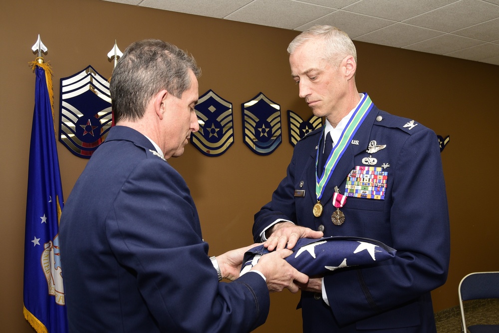 Guard commander completes 31 years of service.