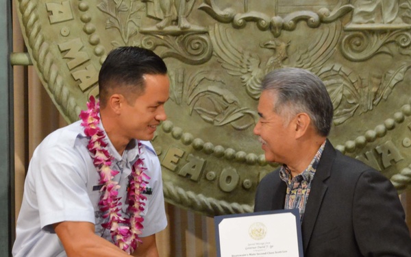 Coast Guard member recognized for community service contributions