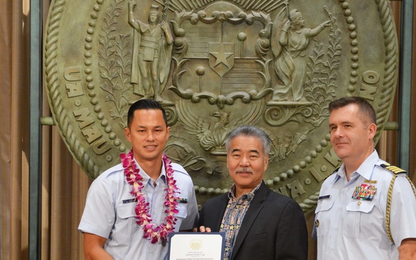 Coast Guard member recognized for community service contributions