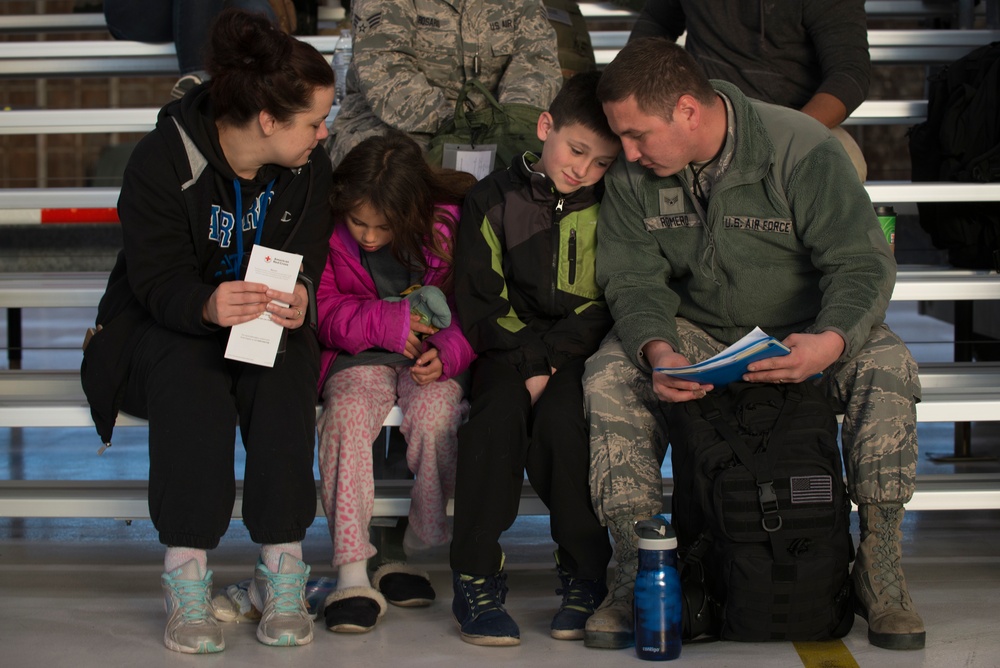 Colorado Air National members depart for Kadena Air Base Japan.