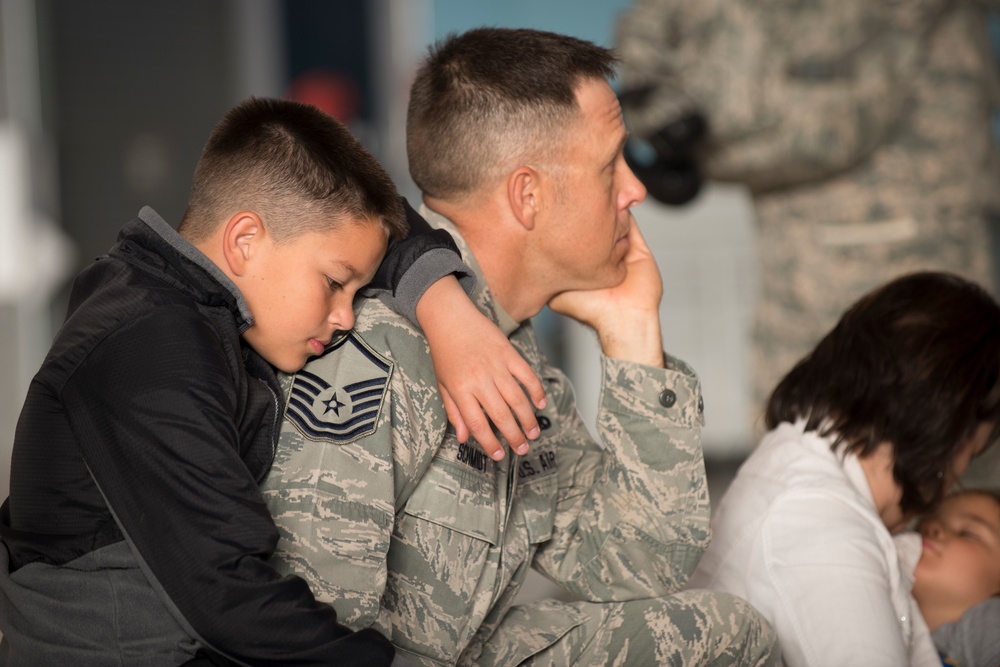 Colorado Air National members depart for Kadena Air Base Japan.