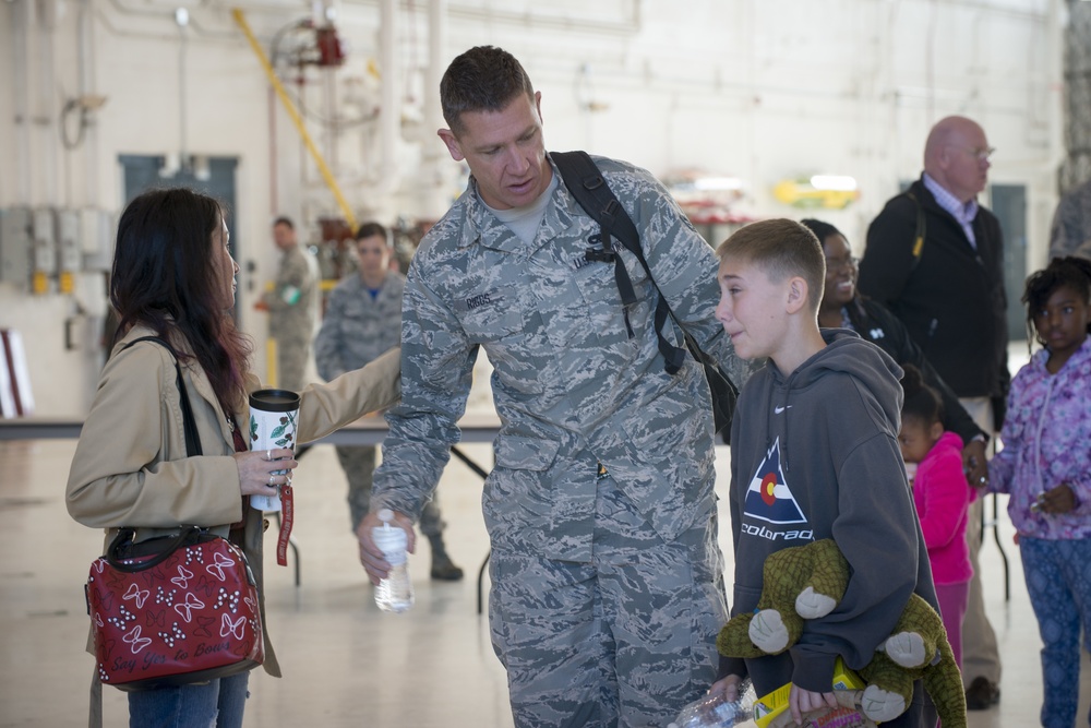 Colorado Air National members depart for Kadena Air Base Japan.