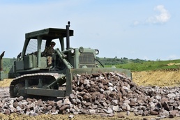 D7 Dozer Constructs Non-Standard Firing Lane
