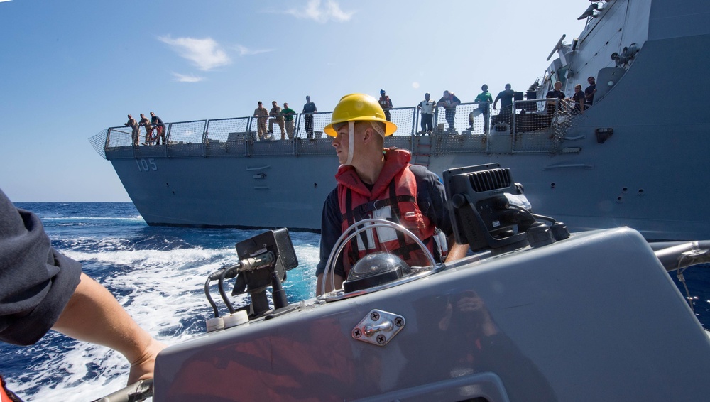 Dewey Preforms RHIB Operations