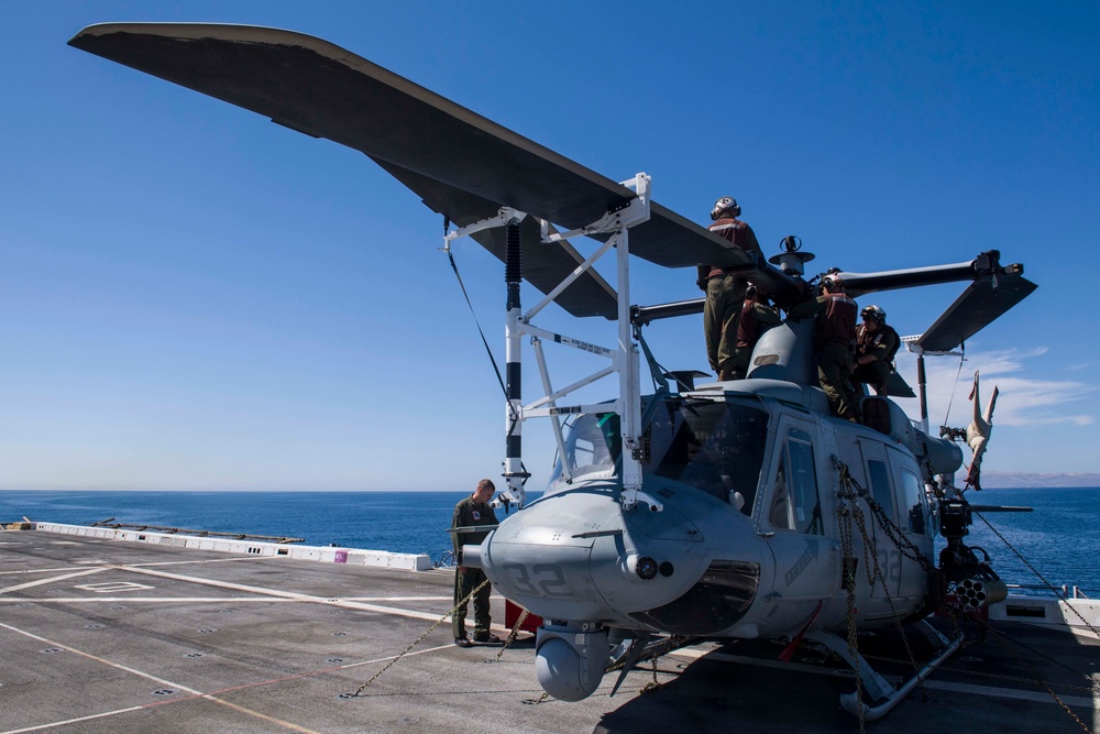 Flight Deck Operations Aboard USS San Diego (LPD 22)