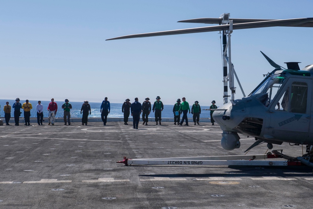 Flight Deck Operations Aboard USS San Diego (LPD 22)