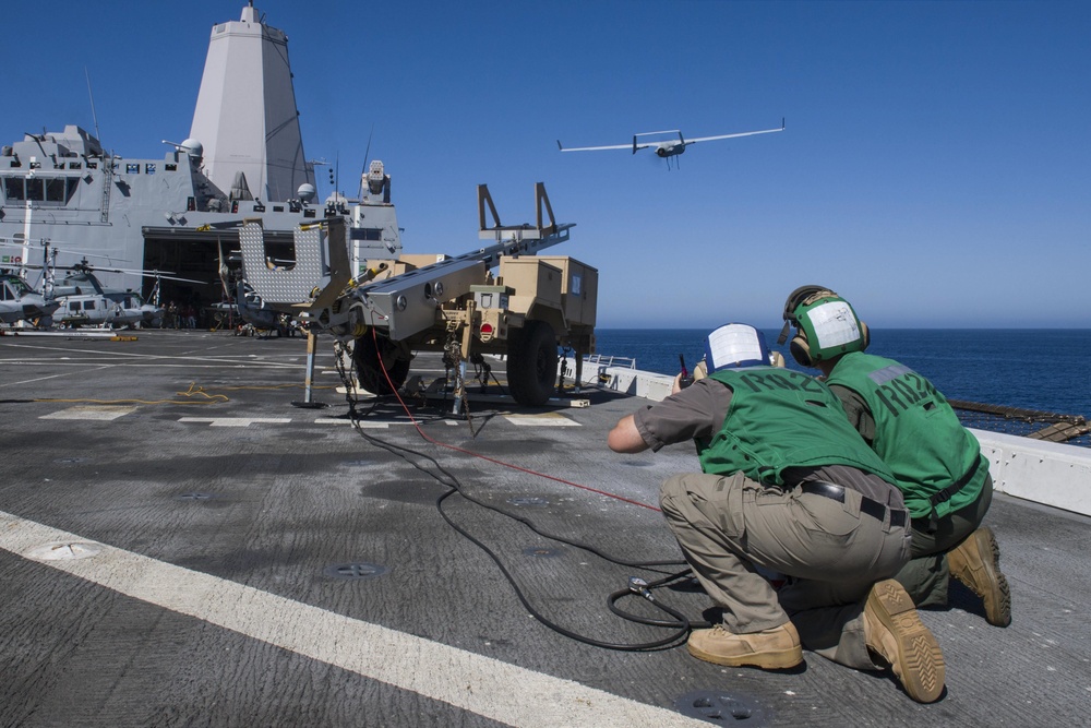 Flight Deck Operations Aboard USS San Diego (LPD 22)