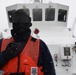 Coast Guard Cutter Swordfish crew underway in the Strait of Juan de Fuca, Wash.