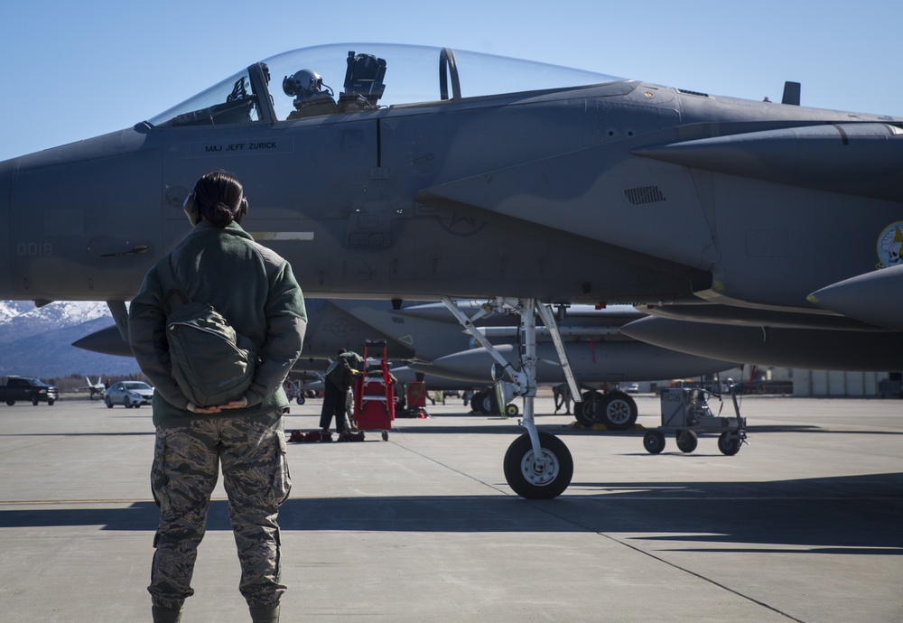 Service members keep a wide variety of aircraft ready for Northern Edge 2017
