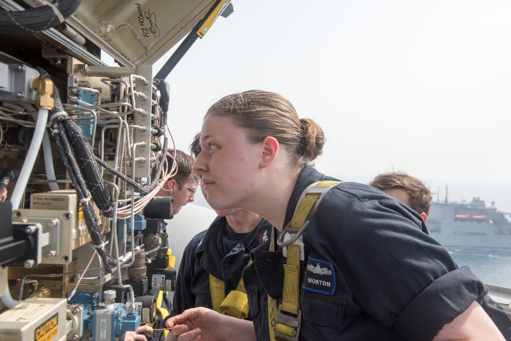 GHWB is the flagship of Carrier Strike Group (CSG) 2, which is comprised of the staff of CSG-2; GHWB; the nine squadrons and staff of Carrier Air Wing (CVW) 8; Destroyer Squadron (DESRON) 22 staff and guided-missile destroyers USS Laboon (DDG 58) and USS