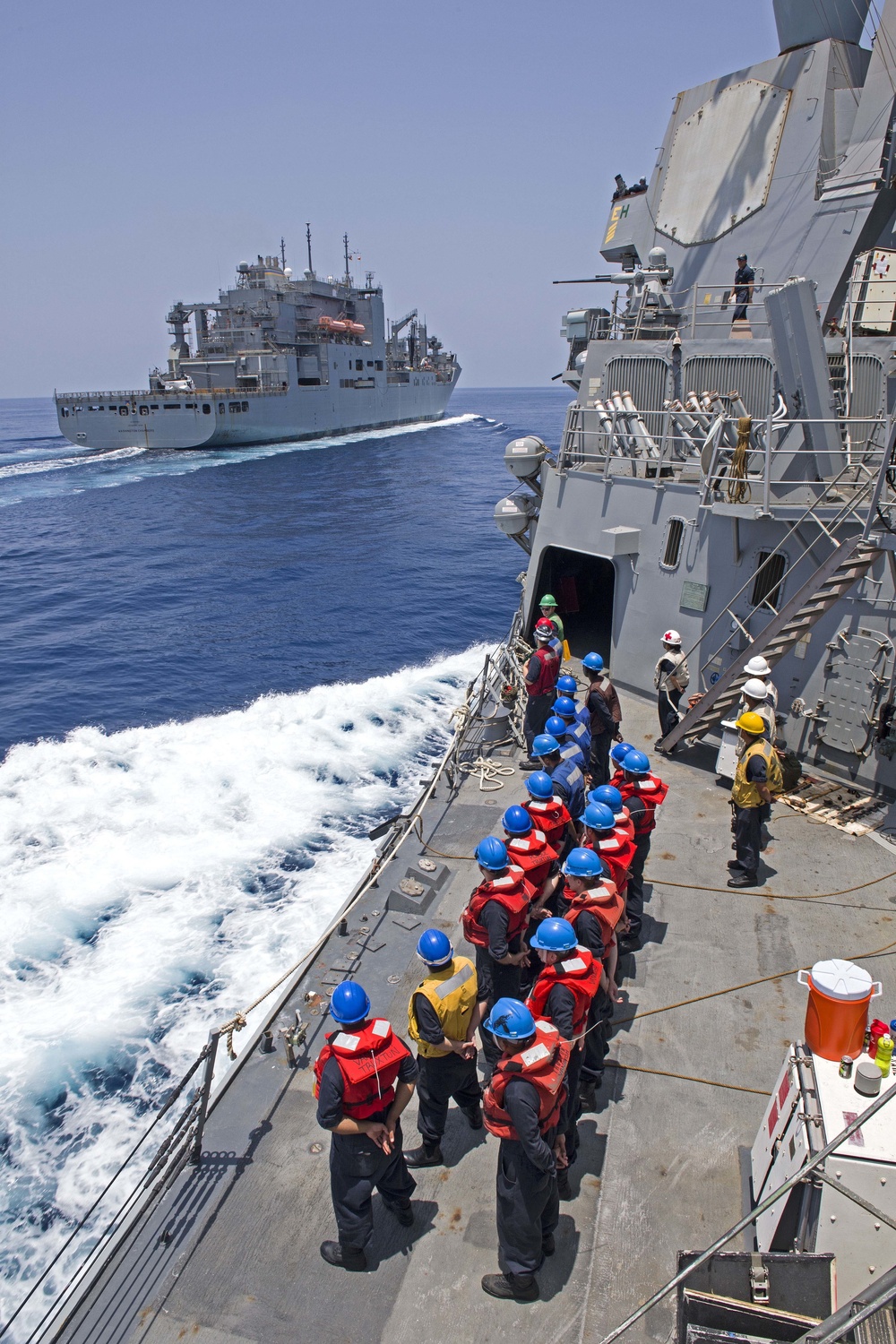 Truxtun is deployed to the U.S. 5th Fleet area of operations in support of maritime security operations designed to reassure allies and partners and preserve the freedom of navigation and the free flow of commerce in the region.