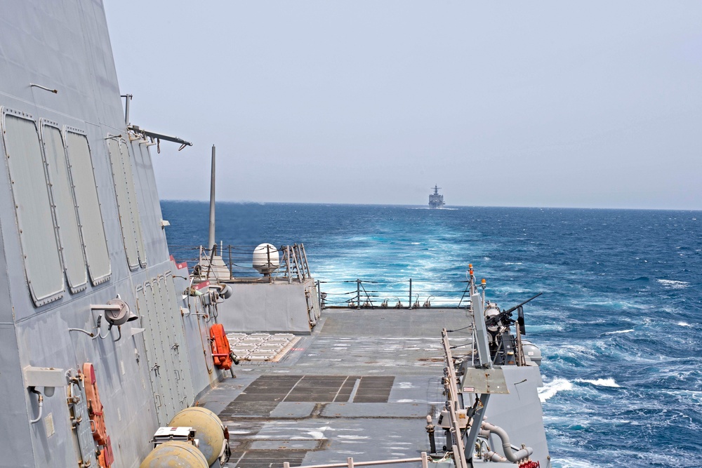 Truxtun is deployed to the U.S. 5th Fleet area of operations in support of maritime security operations designed to reassure allies and partners and preserve the freedom of navigation and the free flow of commerce in the region.