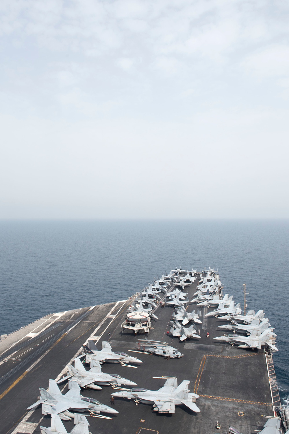 GHWB is the flagship of Carrier Strike Group (CSG) 2, which is comprised of the staff of CSG-2; GHWB; the nine squadrons and staff of Carrier Air Wing (CVW) 8; Destroyer Squadron (DESRON) 22 staff and guided-missile destroyers USS Laboon (DDG 58) and USS