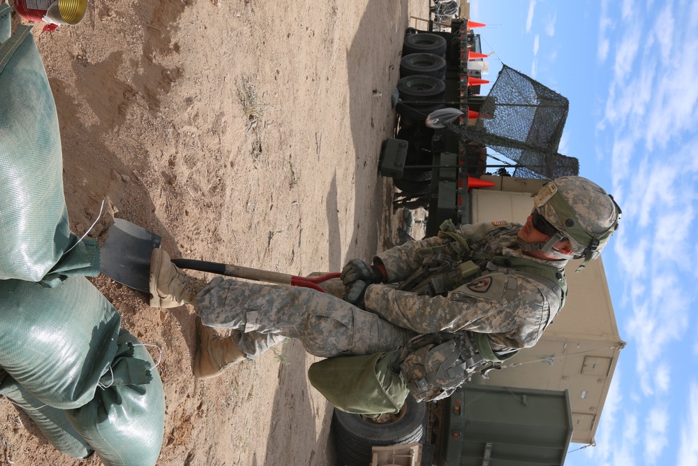 1034th reinforces fighting position