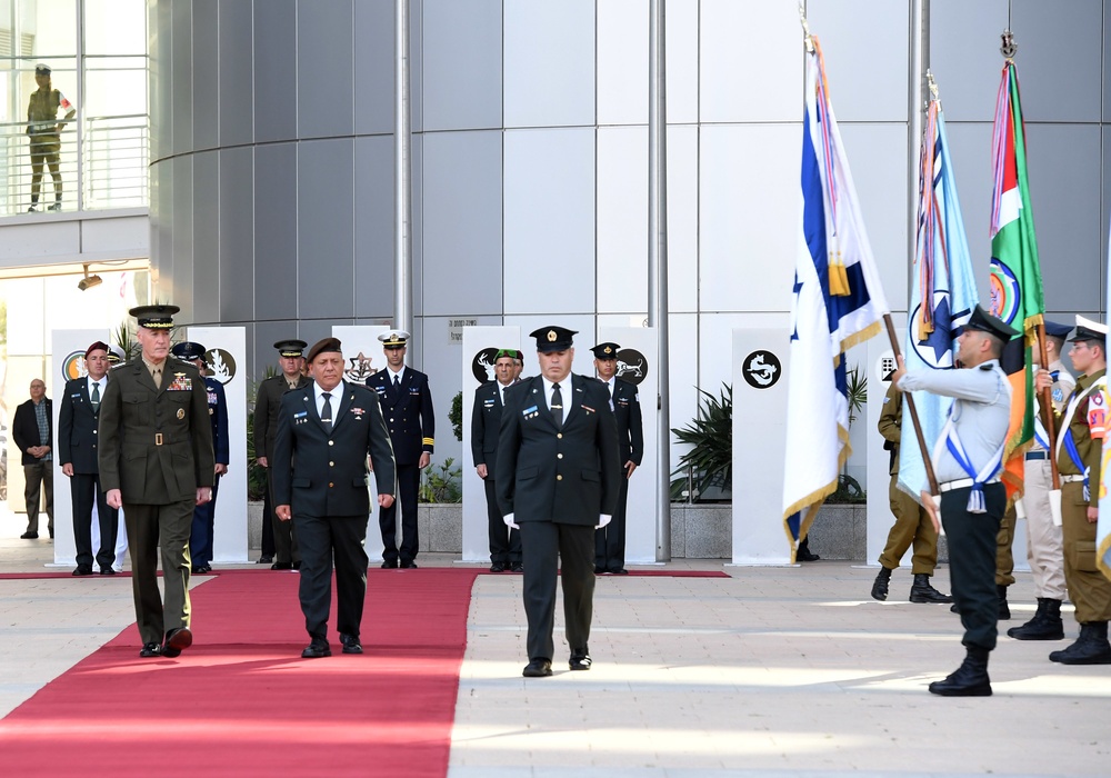CJCS Dunford Received by IDF Honor Guard
