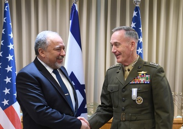 CJCS Dunford Meets Israeli MoD Lieberman