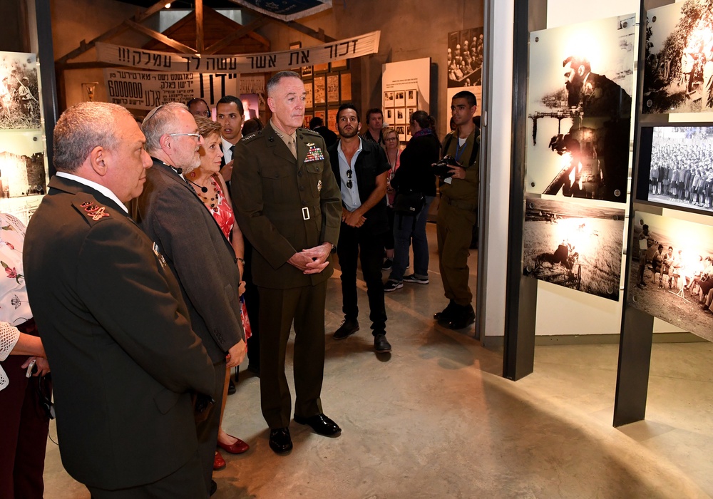 CJCS Dunford Tours Yad Vashem Holocaust Museum