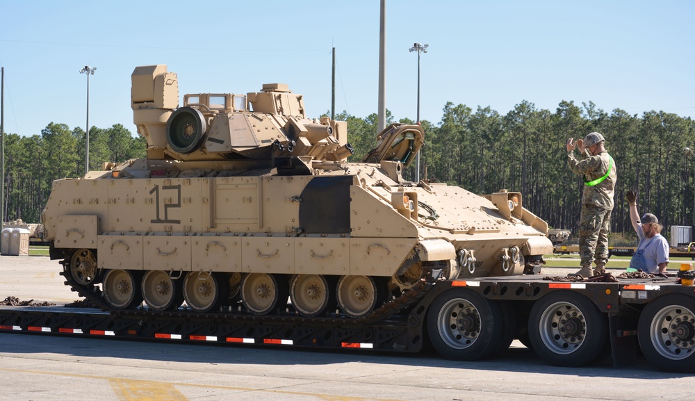Armor meets light infantry as Cottonbalers depart for JRTC rotation