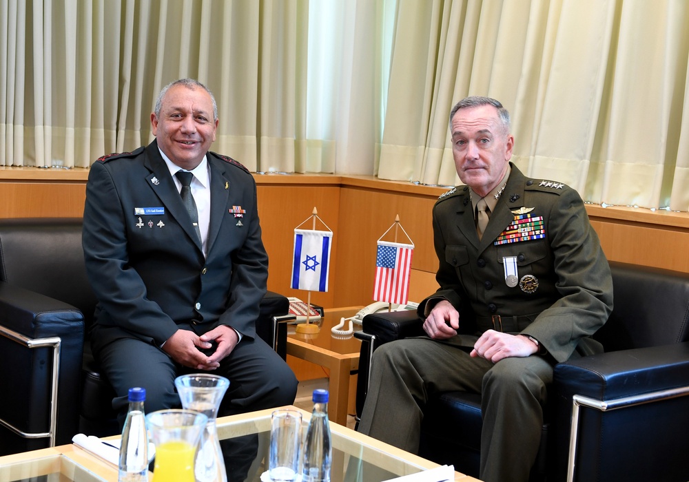 CJCS Dunford Meets Israeli Chief of Staff Eizenkot