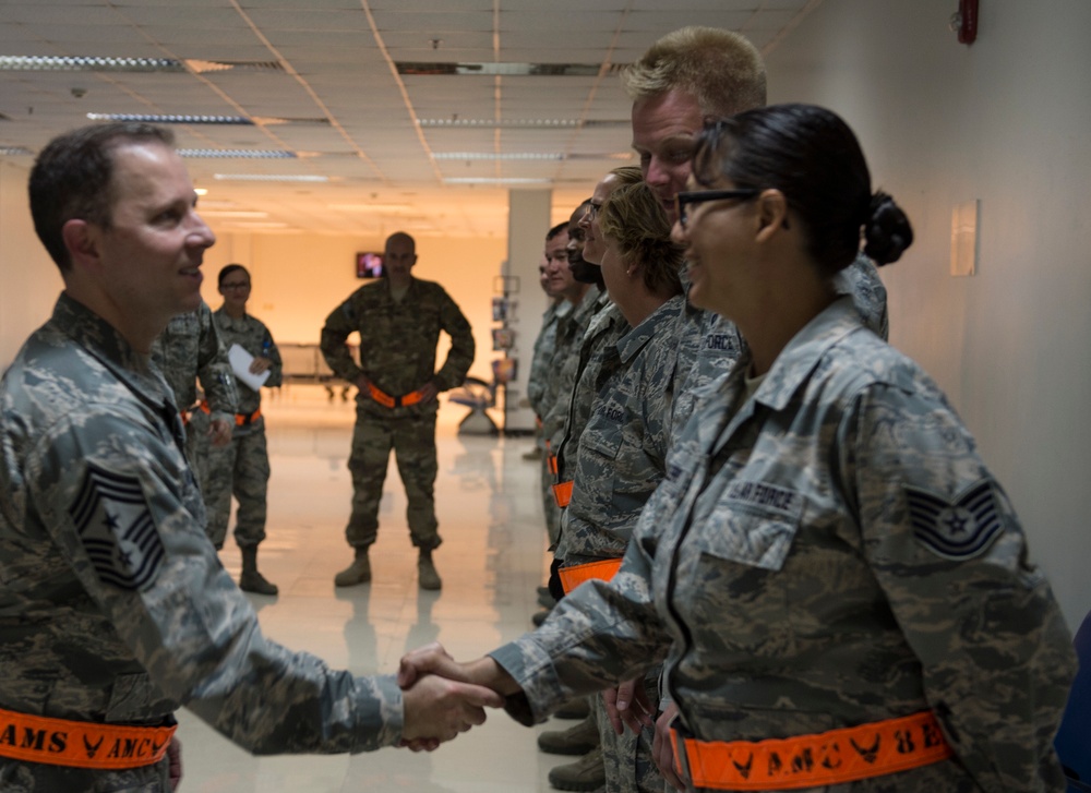 AMC Command Chief visits the 8th EAMS