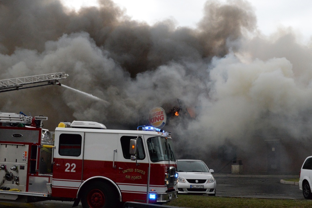 Never off duty: Ramstein Airmen extinguish fire