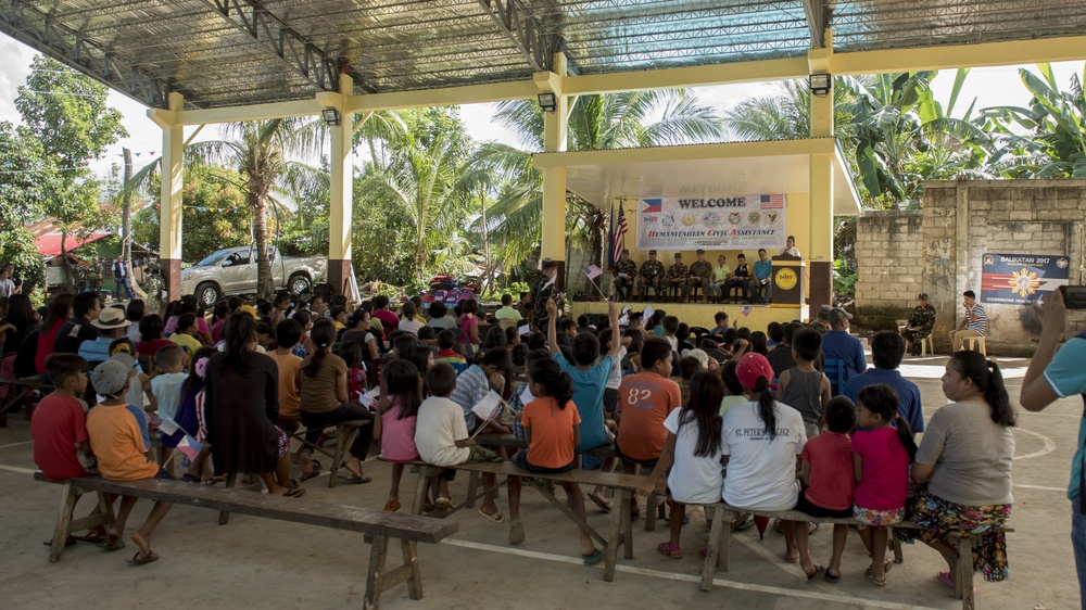 Balikatan 2017 participants conduct community relations in Leyte
