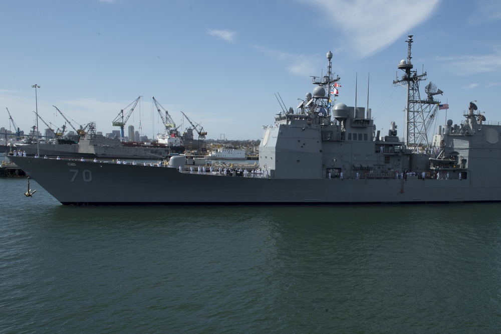 USS Lake Erie (CG 70) Deploys