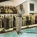 Marine recruits practice water survival techniques on Parris Island