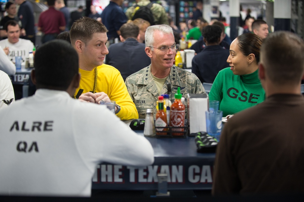 VCJCS 2017 USO Tour - USS George H. W. Bush