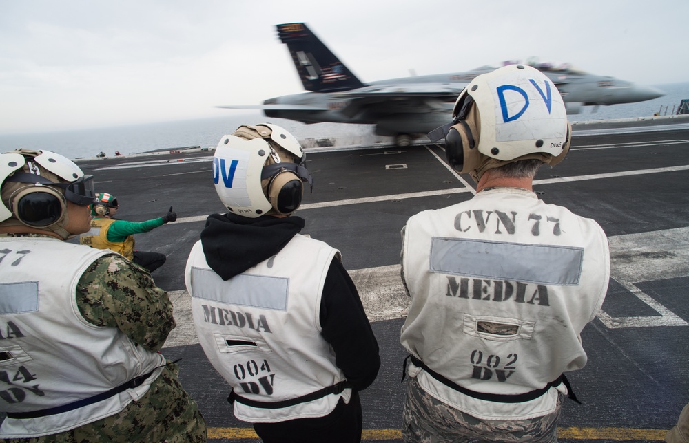 VCJCS 2017 USO Tour - USS George H. W. Bush