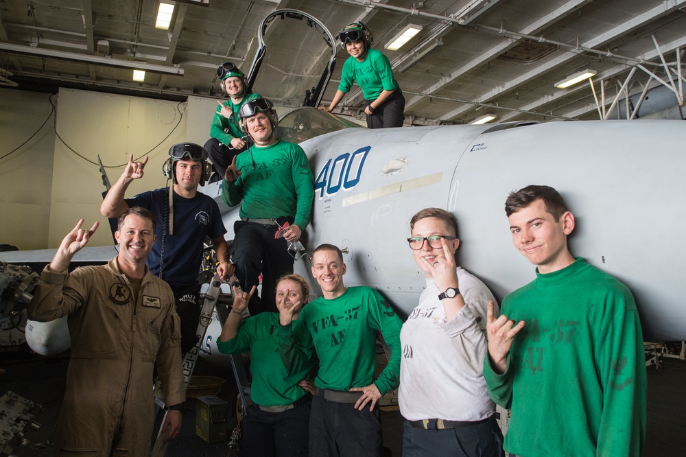 VCJCS 2017 USO Tour - USS George H. W. Bush