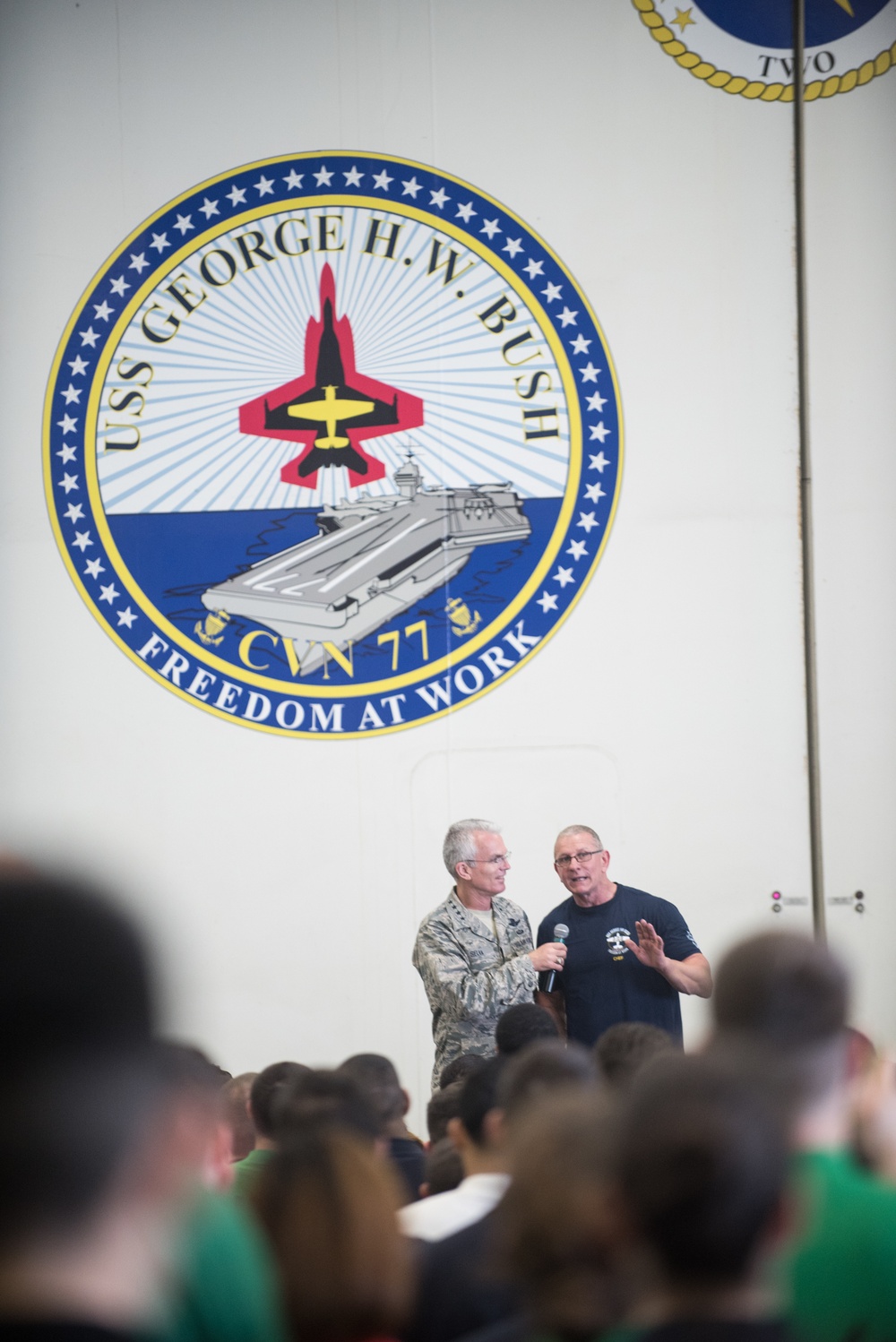VCJCS 2017 USO Tour - USS George H. W. Bush
