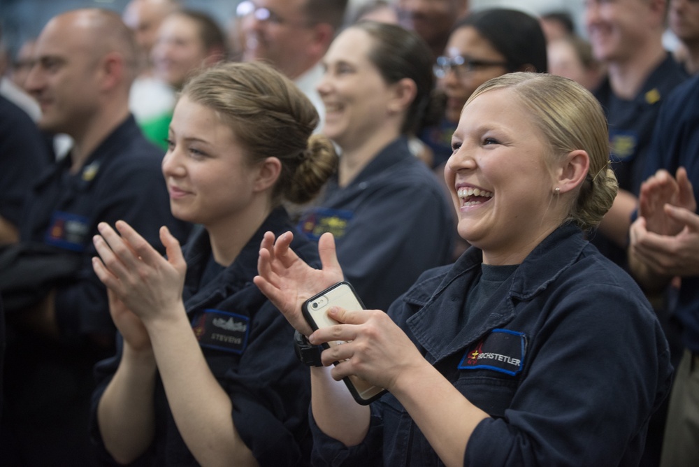 VCJCS 2017 USO Tour - USS George H. W. Bush