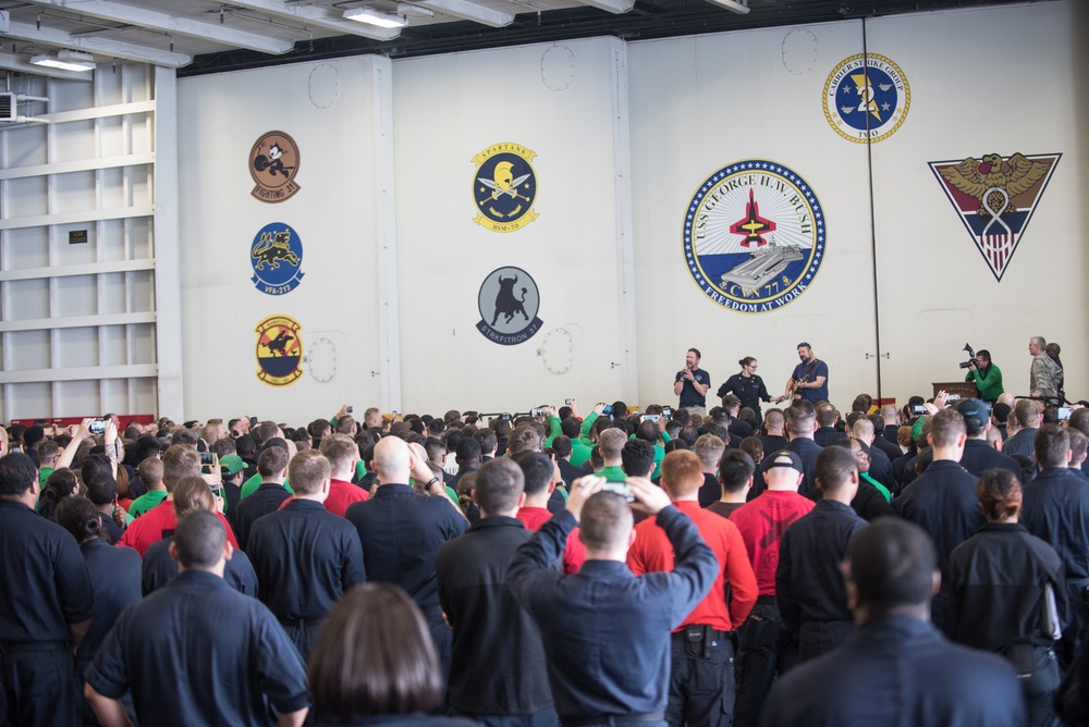 VCJCS 2017 USO Tour - USS George H. W. Bush
