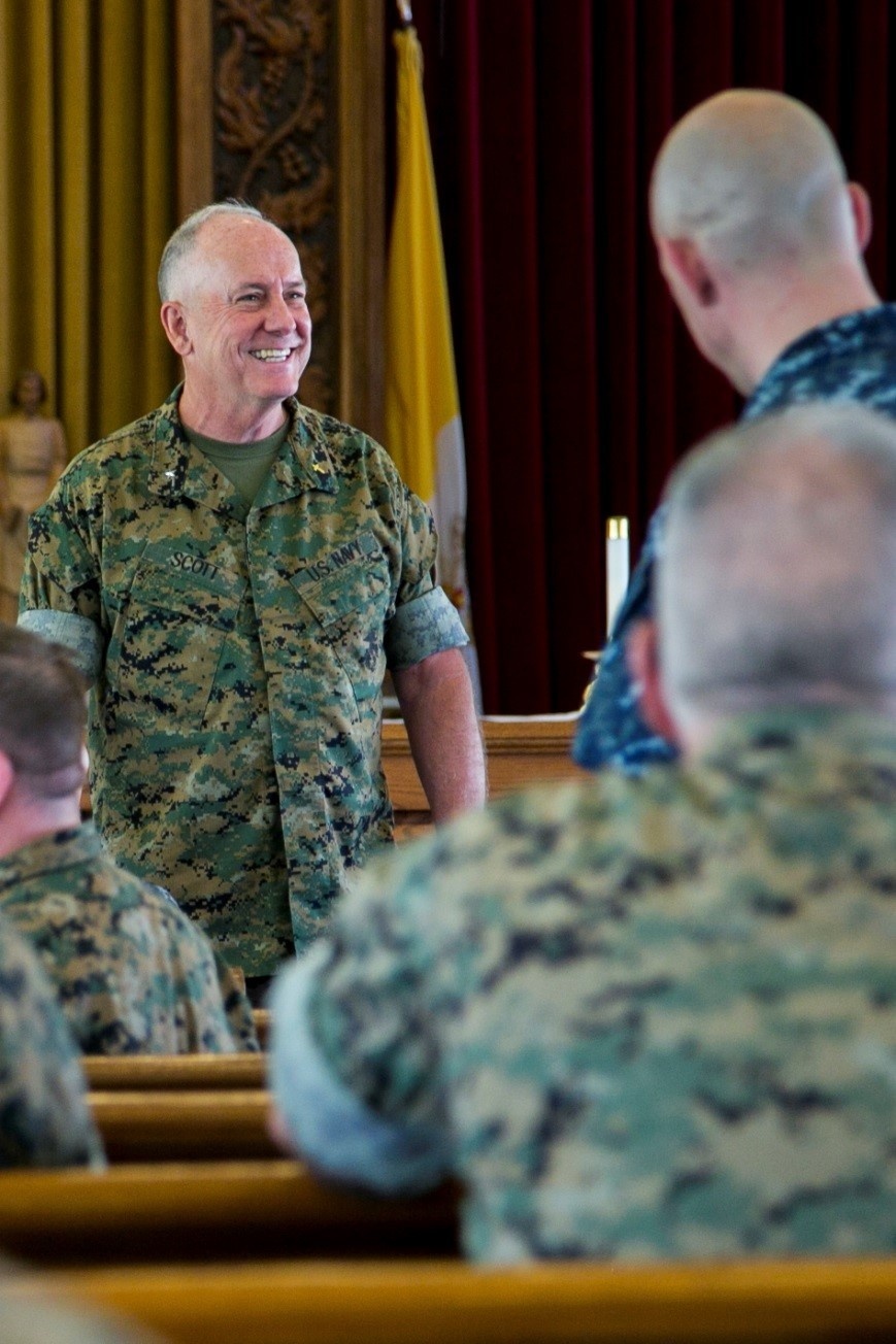 Chaplain of the USMC Admiral Scott Leads Annual Chaplain Training Conference