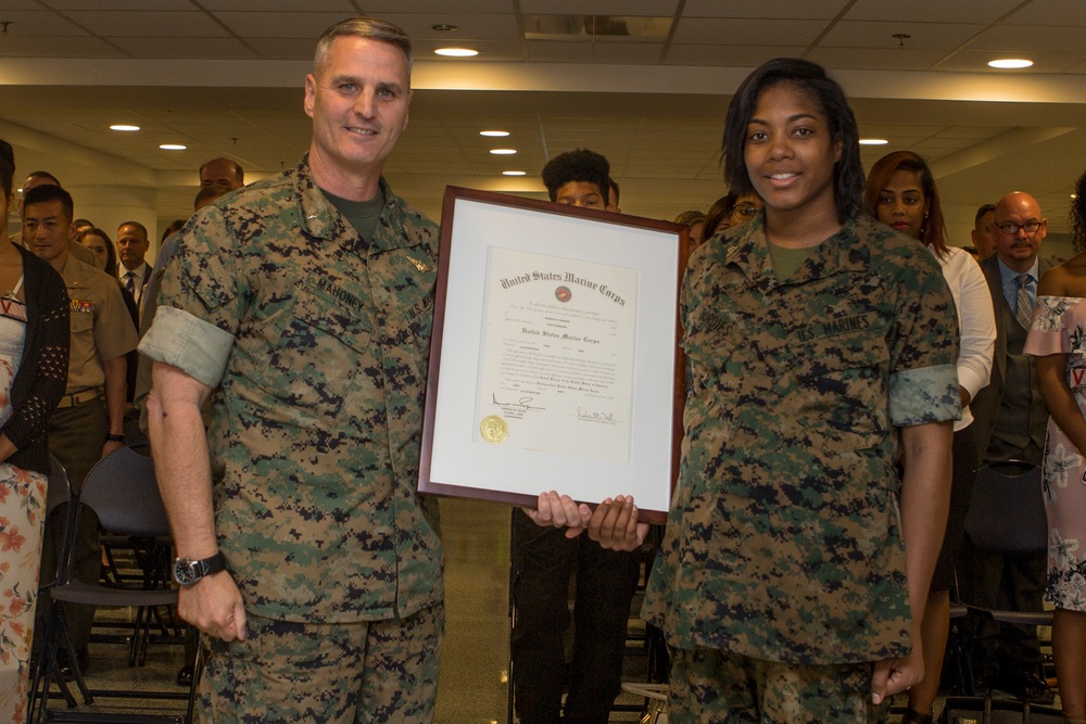 Sgt. Yahmise Bordies Promotion Ceremony May 5, 2017