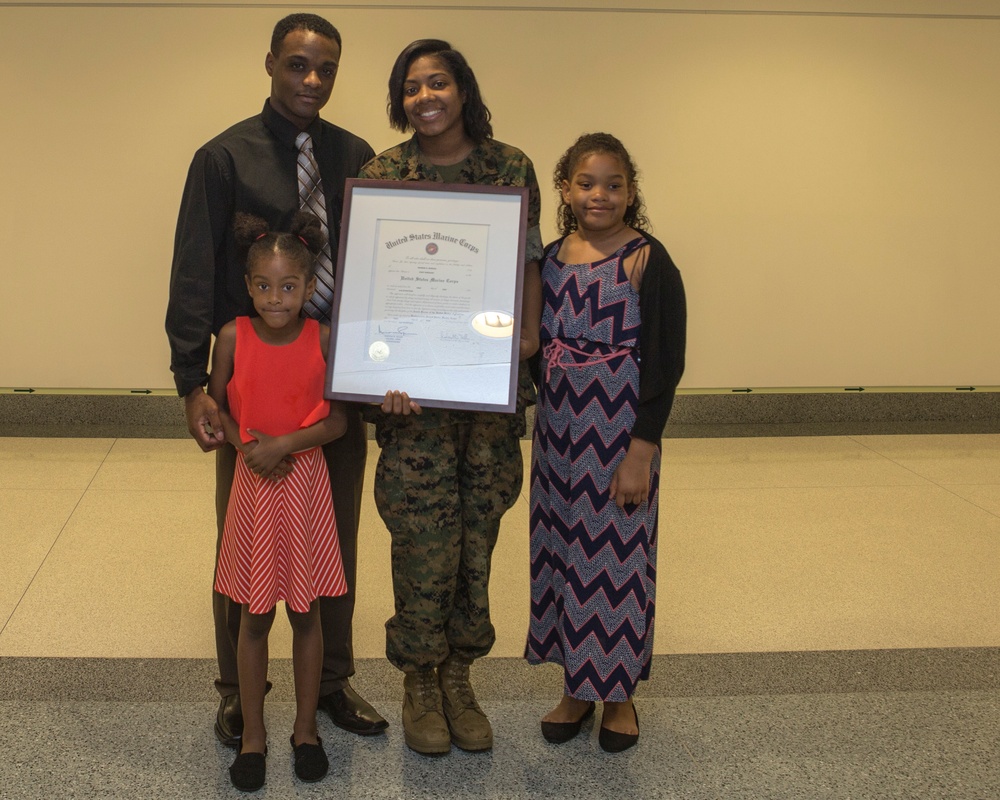 Sgt. Yahmise Bordies Promotion Ceremony May 5, 2017