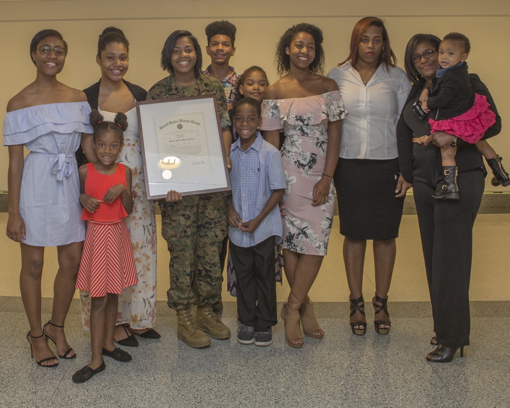 Sgt. Yahmise Bordies Promotion Ceremony May 5, 2017