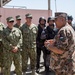 Eager Lion 17: Jordanian Brig. Gen. Khalid al-Shara addresses a group of Coast Guard during an multi-national exercise