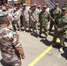 Jordanian Brig. Gen. Khalid al-Shara addresses a group of U.S. Marines and Coast Guard during Eager Lion 17