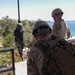 U.S. Marines watch a Jordanian Sailor fast rope during Eager Lion 17