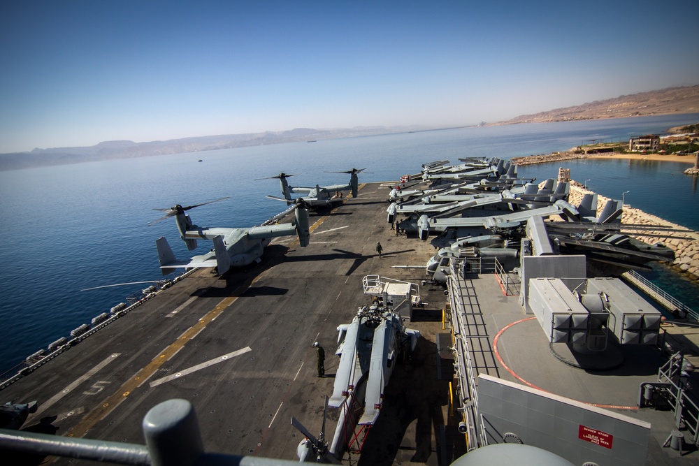 USS Bataan ports in the Red Sea to participate in Eager Lion 2017