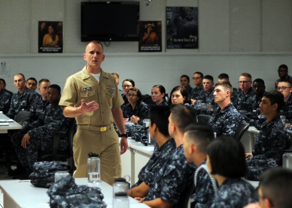 MCPON Visits Corry Station