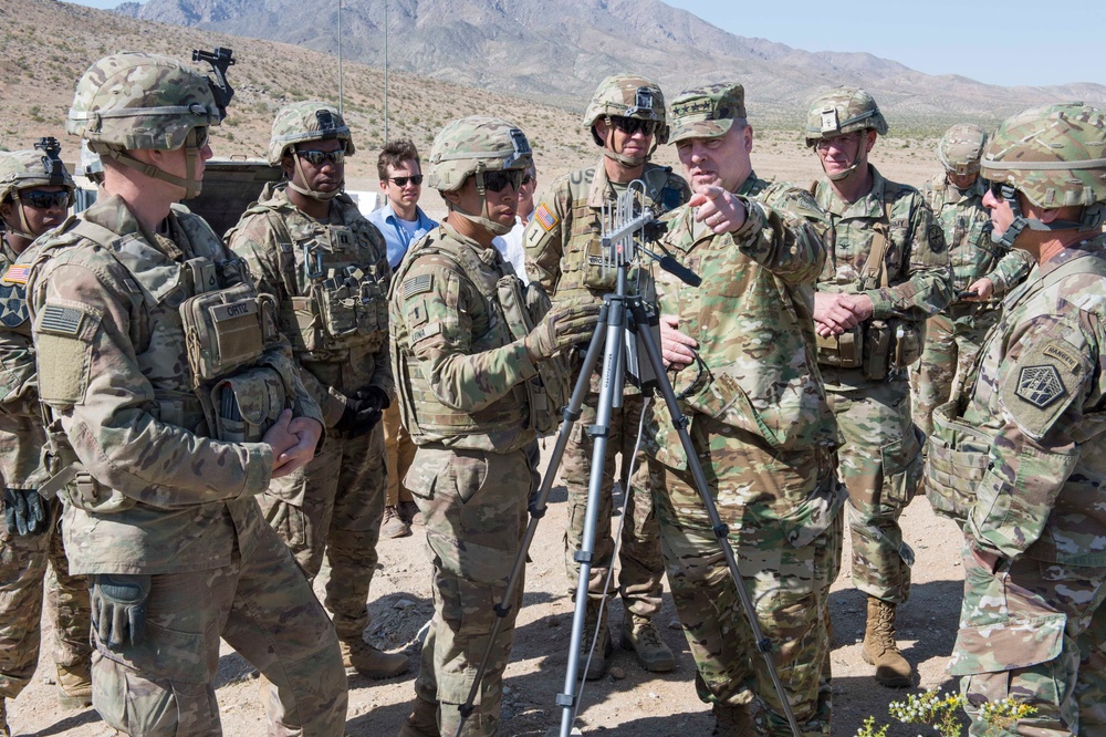 U.S. Army Chief of Staff visits the National Training Center, May 9, 2017.