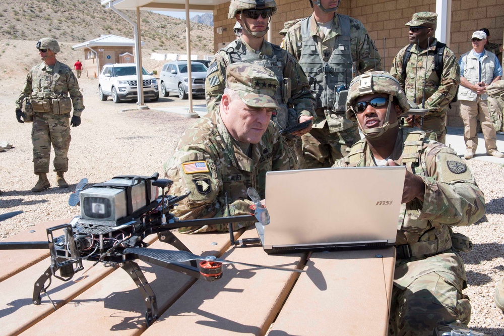 U.S. Army Chief of Staff visits the National Training Center, May 9, 2017.