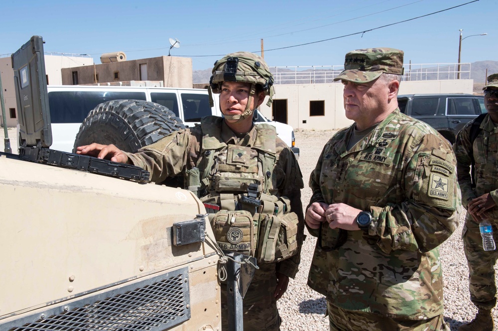 U.S. Army Chief of Staff visits the National Training Center, May 9, 2017.