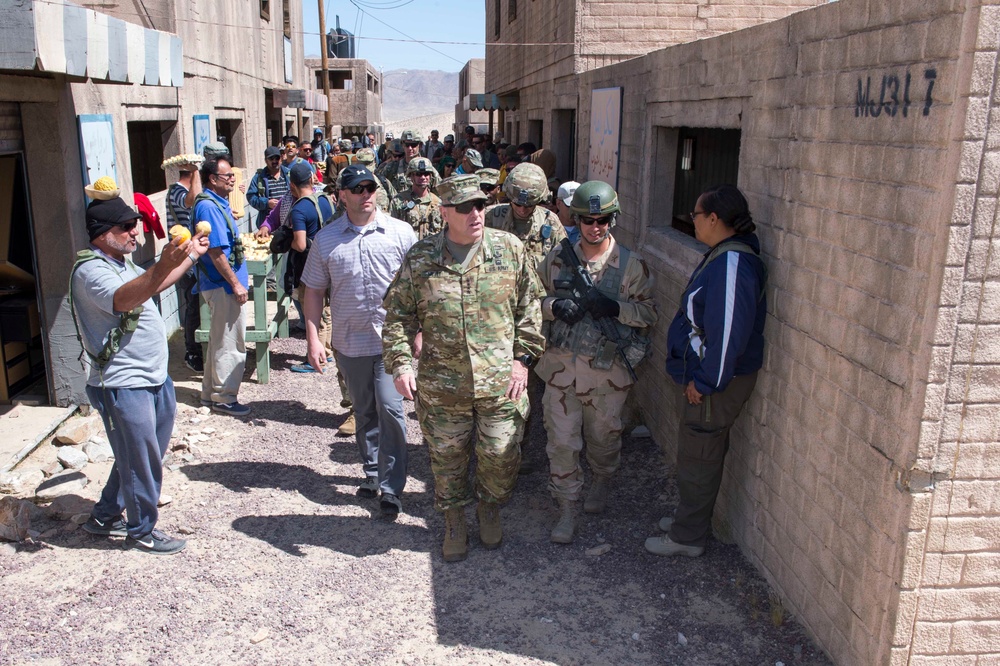 U.S. Army Chief of Staff visits the National Training Center, May 9, 2017.
