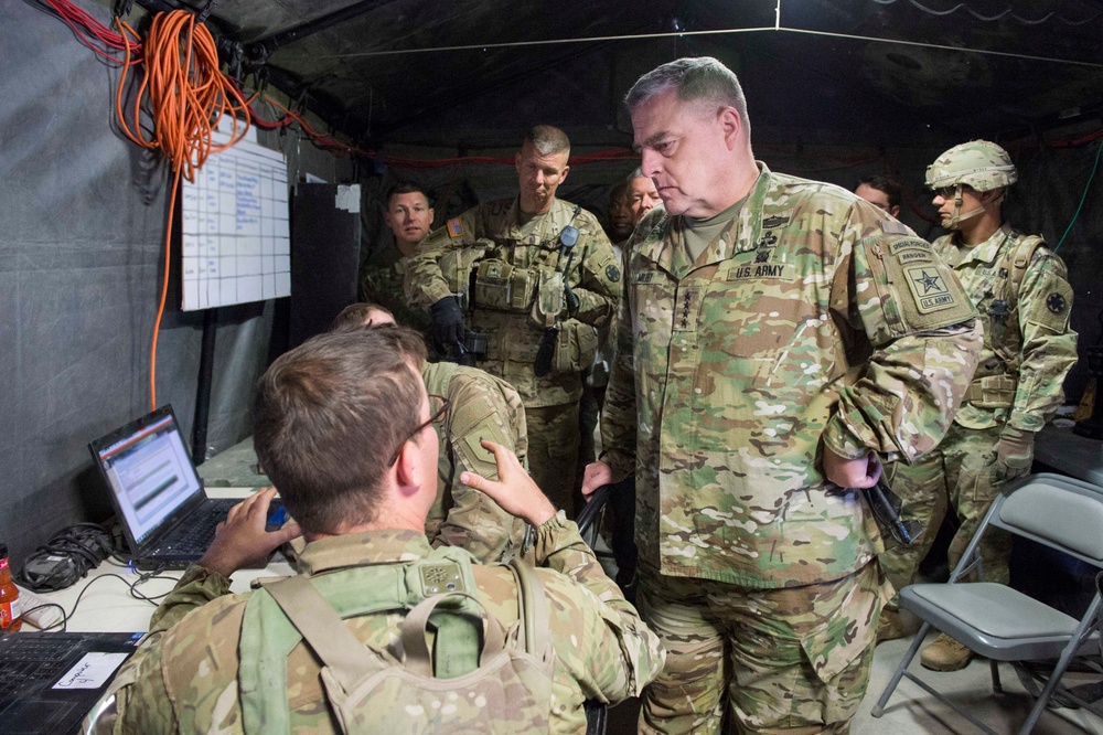 U.S. Army Chief of Staff visits the National Training Center, May 9, 2017.
